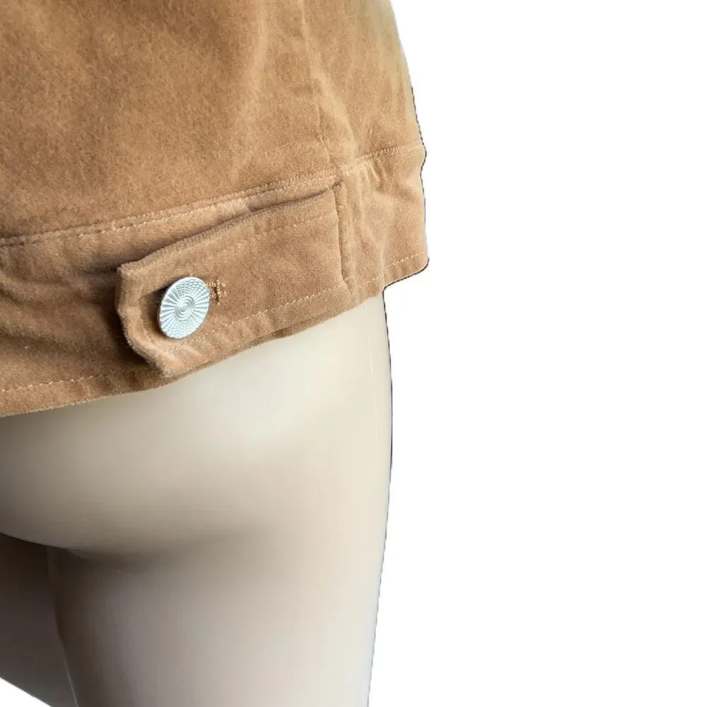 Forever 21 Tan Corduroy Sherpa Lined Trucker Jacket Size Medium‎